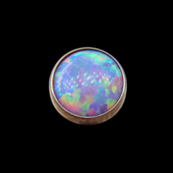 3m Lavender Purple Opal 16g Threaded Top Ti.