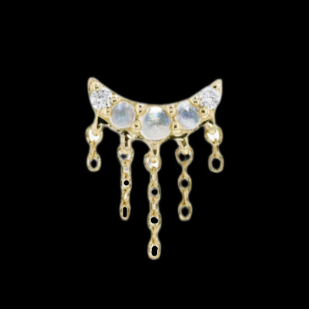 "Layla" Genuine Moonstone YG