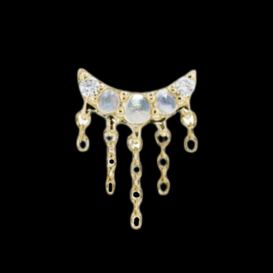 "Layla" Genuine Moonstone YG