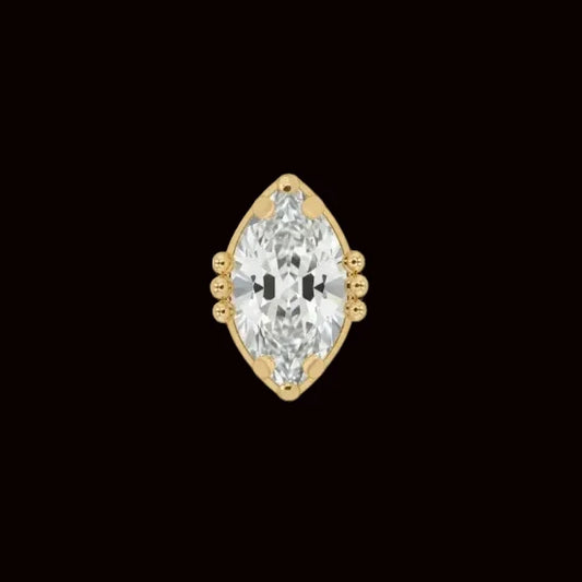 "Lindsey" CZ 18k YG