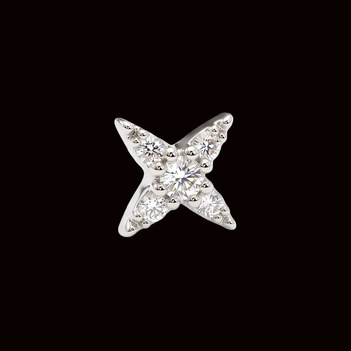 "Luna" CZ 14k WG