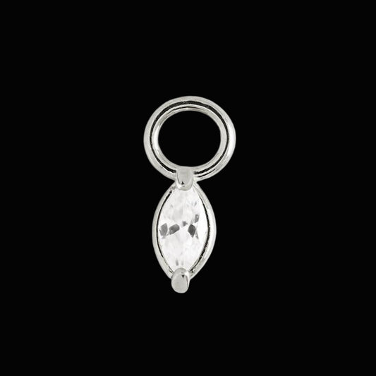 CZ Marquise Charm YG