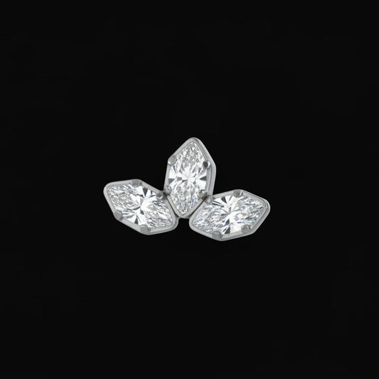 CZ Marquise Fan Ti.