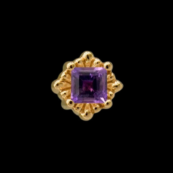 "Melange Princess" Genuine Amethyst YG