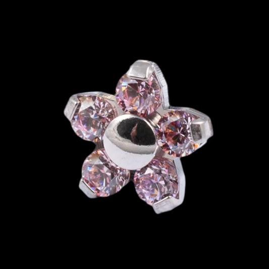 Sm Morganite Flower Ti.