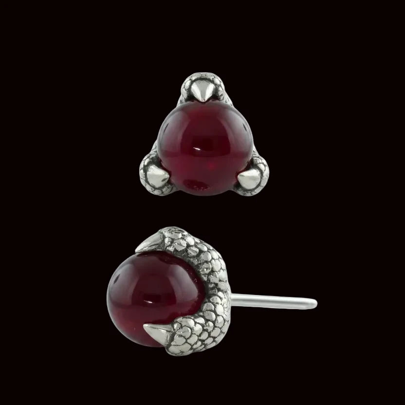 "Nightclaw" Genuine Carnelian 18k WG