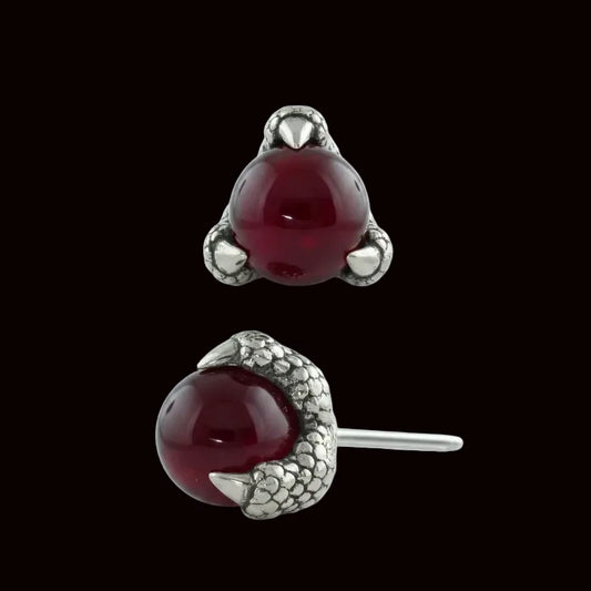 "Nightclaw" Genuine Carnelian 18k WG