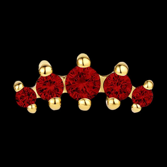 "Odyssey" Genuine Garnet YG