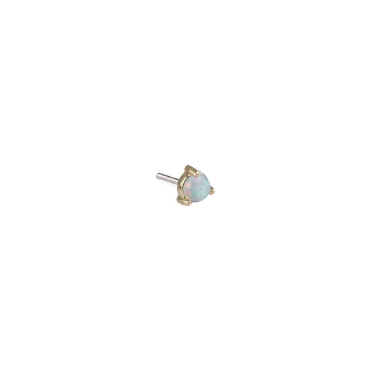 2.5 White Opal Prong YG