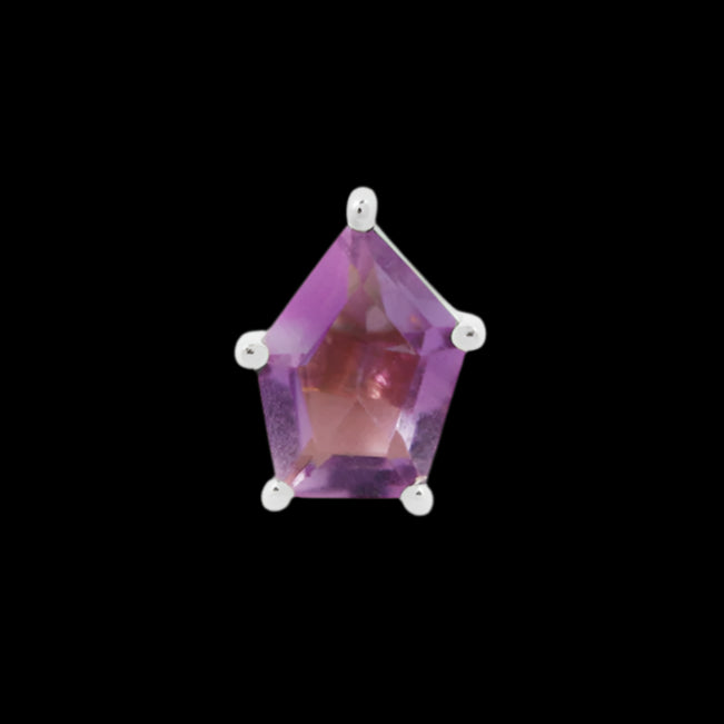 "Penta" Genuine Amethyst WG