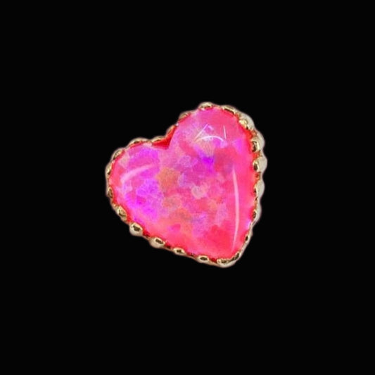 Pink Opal Heart YG