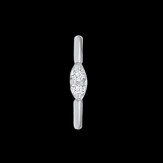 CZ Marquise Prong 18g 5/16 WG Seamring
