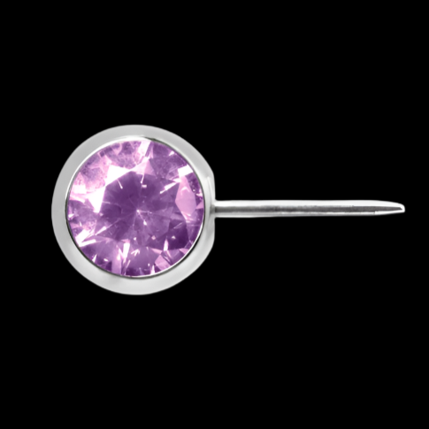 Purple Bezel Side Set Ti.