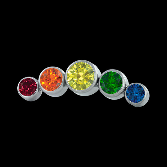5 gem Pride Cluster Ti.