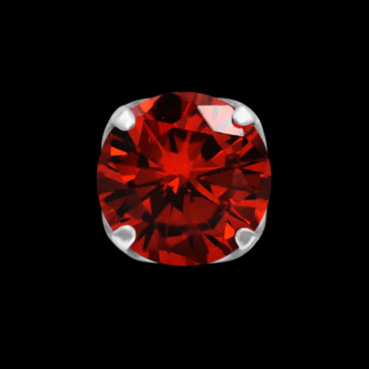 4m Red Prong 16g Threaded Top Ti.