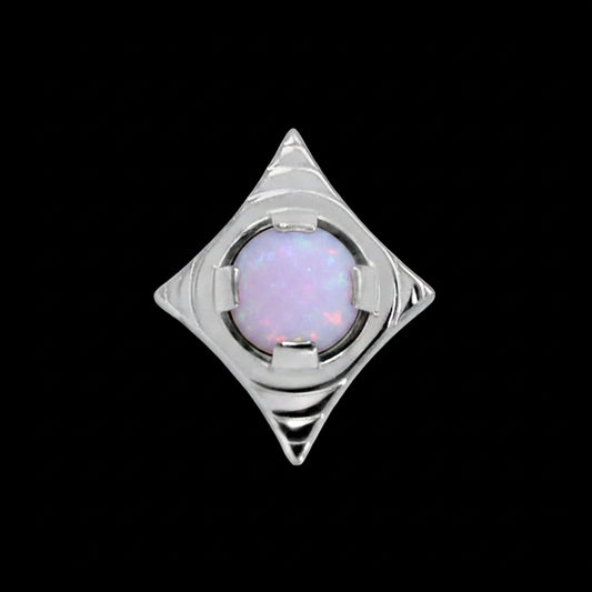 "Rhombus Cabochon" Lavender Opal Ti.