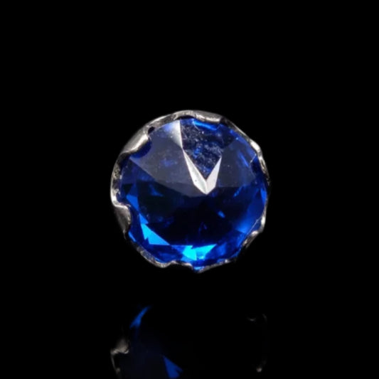 2.5m Sapphire Blue Inverted Prong Ti.