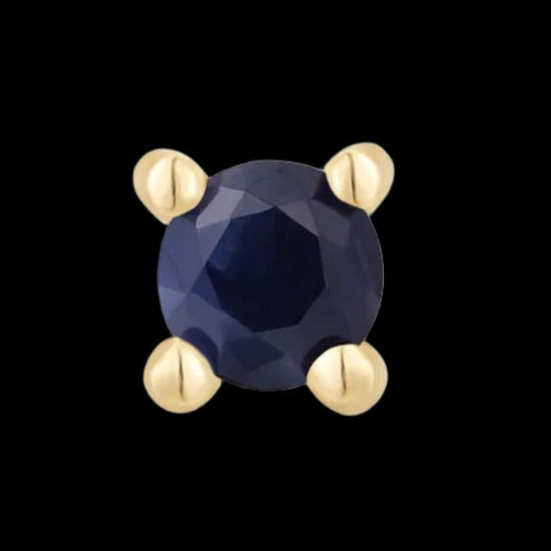 2m Genuine Blue Sapphire Prong YG