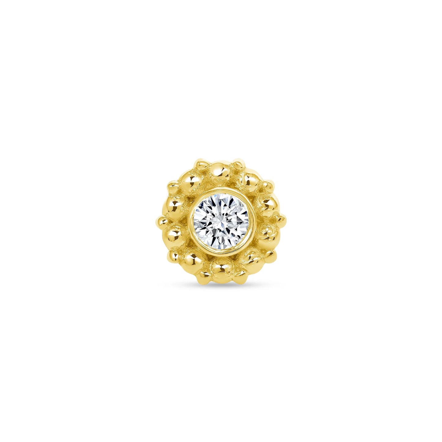 Serena cz (2.5mm gem) yellow gold