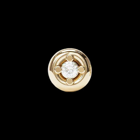 "Solitaire" Genuine Diamond YG