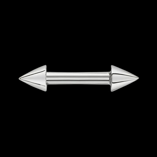 14g 1/2 Threaded Spiked Barbell Ti.
