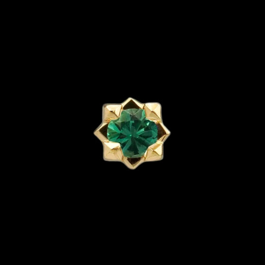 "Stella" Genuine Emerald YG