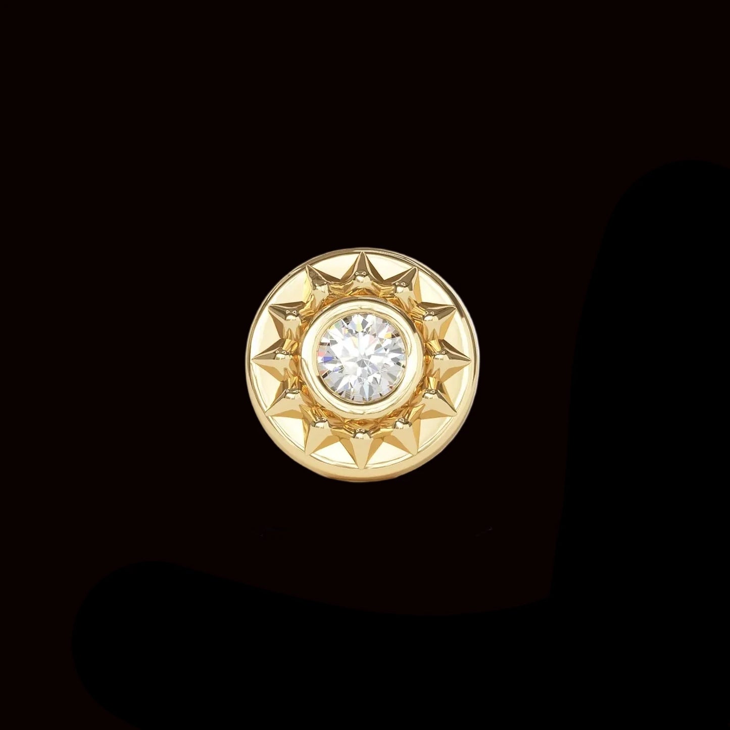 "Sunflower" Lab Diamond YG