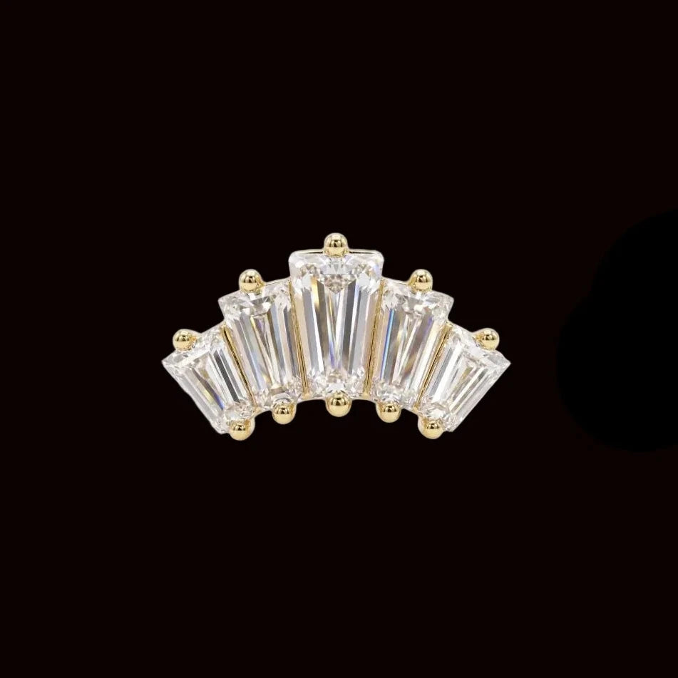 "Thea" CZ 14k YG