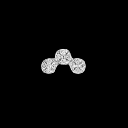 "Tiffany Arch" Genuine Diamond WG