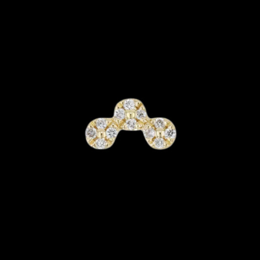 "Tiffany Arch" Genuine Diamond YG