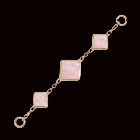 Triple Morganite Chain YG