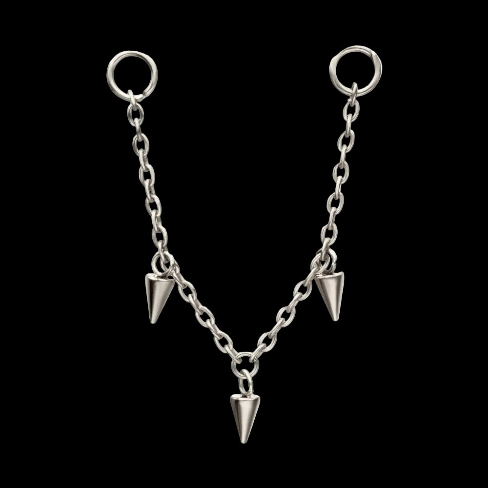 Triple Spike Rolo Chain Ti.