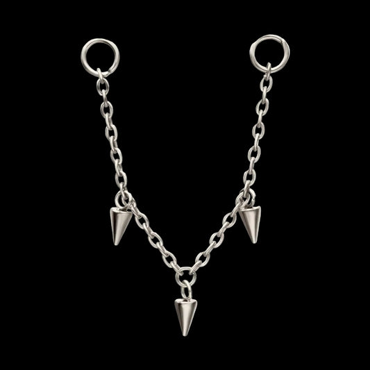 Triple Spike Rolo Chain Ti.