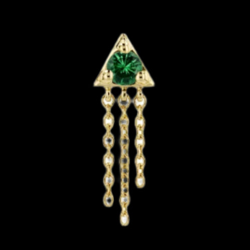 "Veronika" Green Garnet YG