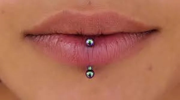 Vertical Labret Piercing