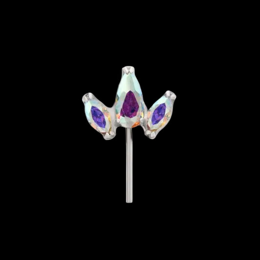 Aurora Vertical/Side Set Marquise Fan Ti.