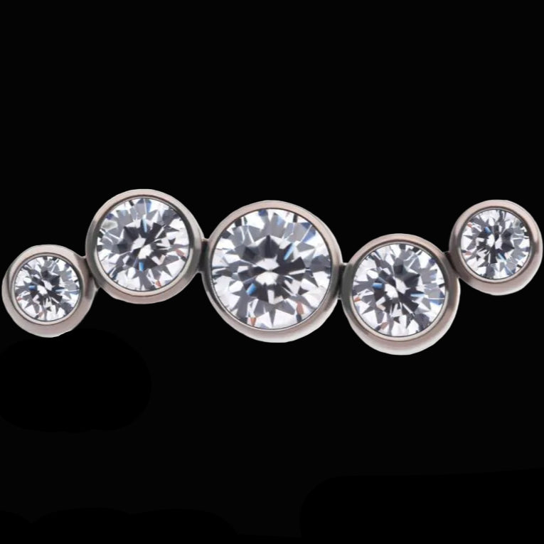 Wavy CZ Cluster Ti.