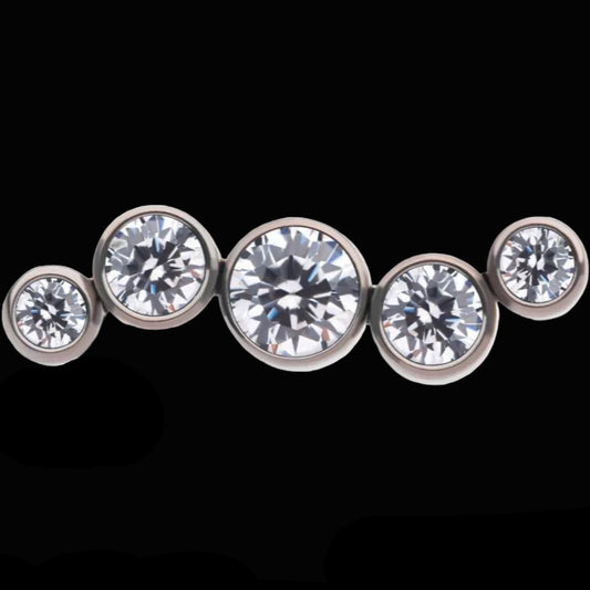 Wavy CZ Cluster Ti.