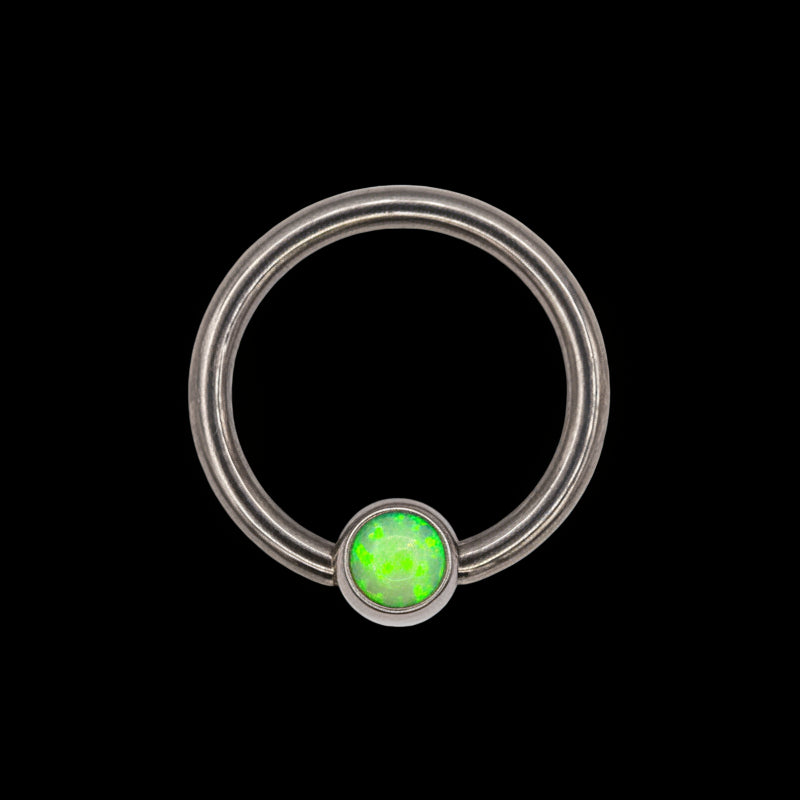 16g 11/32 Lime Green Opal FBR Ti.