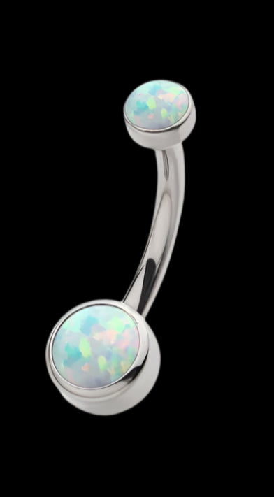 Double White Opal Curve Ti