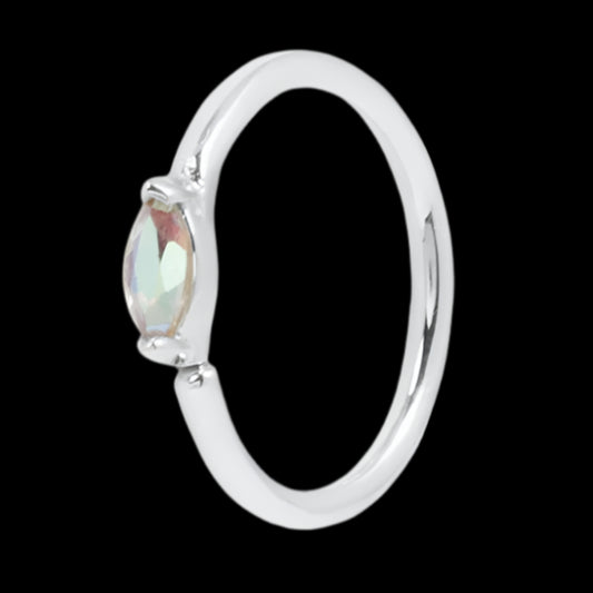"Zuri" Mercury Mist Topaz Marquise WG